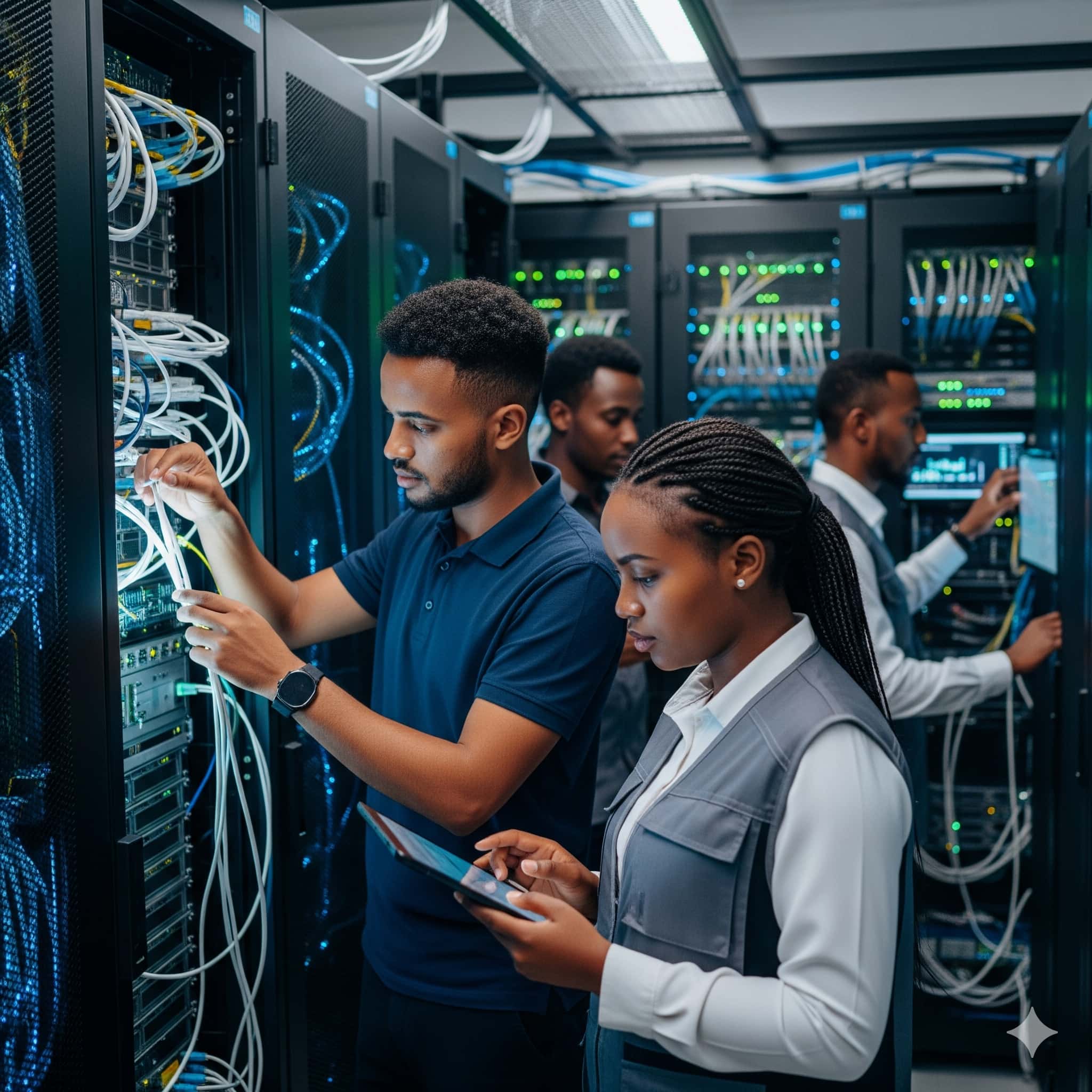 Professional team collaboration